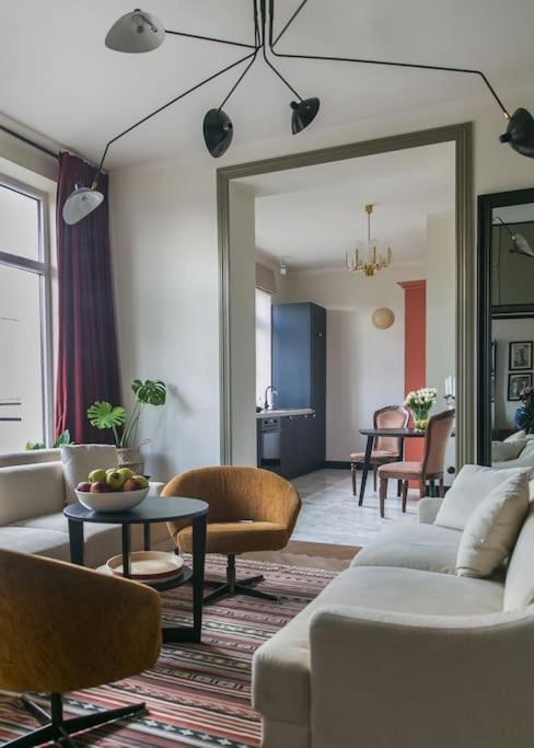 ורשה Dark Blue Apartment מראה חיצוני תמונה